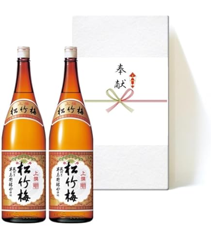 Amazon.co.jp: 【奉献酒】宝酒造 松竹梅 特撰 本醸造 1.8L×2本【箱入